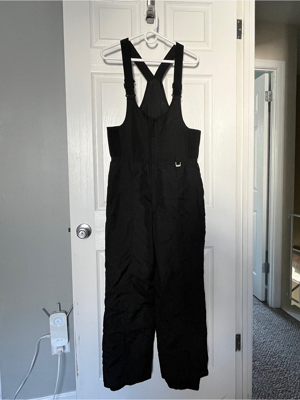 Black Women's Insulated Snow Bib Overalls